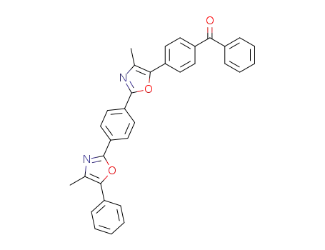 5-(4-Benzoylphenyl)-5'-phenyl-2,2'-(p-phenylen)bis<4-methyloxazol>