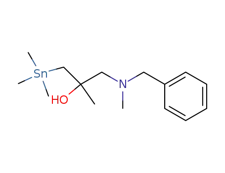 2-Propanol,
2-methyl-1-[methyl(phenylmethyl)amino]-3-(trimethylstannyl)-