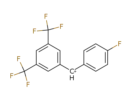 Molecular Structure of 87901-62-0 (Methylium, [3,5-bis(trifluoromethyl)phenyl](4-fluorophenyl)-)