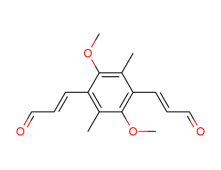 2-Propenal, 3,3'-(2,5-dimethoxy-3,6-dimethyl-1,4-phenylene)bis-, (E,E)-
