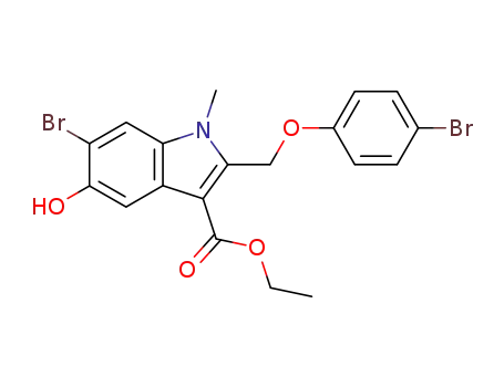 6-Bromo-2-(4-bromo-phenoxymethyl)-5-hydroxy-1-methyl-1H-indole-3-carboxylic acid ethyl ester