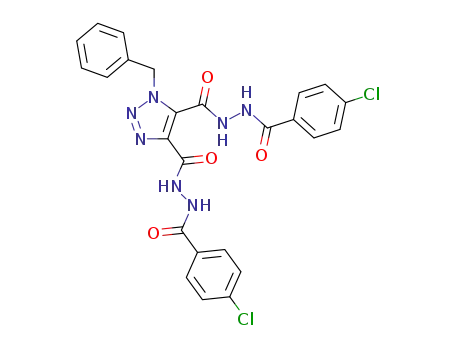4,5-Bis<N'-(p-chlorobenzoyl)-N-hydrazinocarbonyl>-1-benzyl-1,2,3-triazole