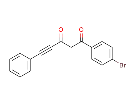 Molecular Structure of 107451-80-9 (4-Pentyne-1,3-dione, 1-(4-bromophenyl)-5-phenyl-)