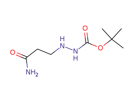 Molecular Structure of 133382-89-5 (Hydrazinecarboxylic acid, 2-(3-amino-3-oxopropyl)-, 1,1-dimethylethyl ester)