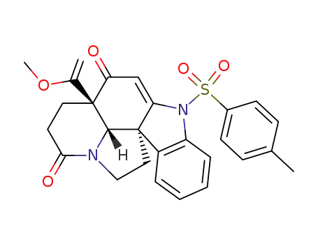 (3aS,10bS,12bS)-3a-(1-Methoxy-vinyl)-6-(toluene-4-sulfonyl)-2,3,3a,11,12,12b-hexahydro-6H-6,12a-diaza-indeno[7,1-cd]fluorene-1,4-dione