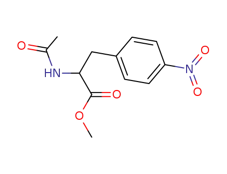 Molecular Structure of 127090-51-1 (Phenylalanine, N-acetyl-4-nitro-, methyl ester)