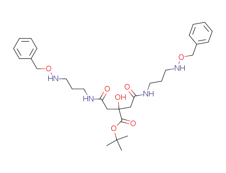 N-(3-Benzyloxyamino-propyl)-2-[(3-benzyloxyamino-propylcarbamoyl)-methyl]-2-hydroxy-succinamic acid tert-butyl ester