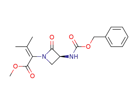 methyl 2-<(3S)-3-benzyloxycarbonylamino-2-oxoazetidin-1-yl>-3-methylbut-2-enoate