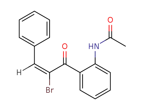 Molecular Structure of 124857-05-2 ((E)-2'-Acetamido-α-bromochalcone)