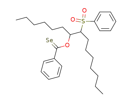 Selenobenzoic acid O-(2-benzenesulfonyl-1-hexyl-nonyl) ester