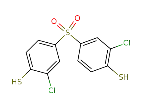 Molecular Structure of 83919-55-5 (Benzenethiol, 4,4'-sulfonylbis[2-chloro-)
