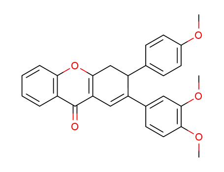 2-(3,4-dimethoxyphenyl)-3-(4-methoxyphenyl)-3,4-dihydro-9H-xanthen-9-one