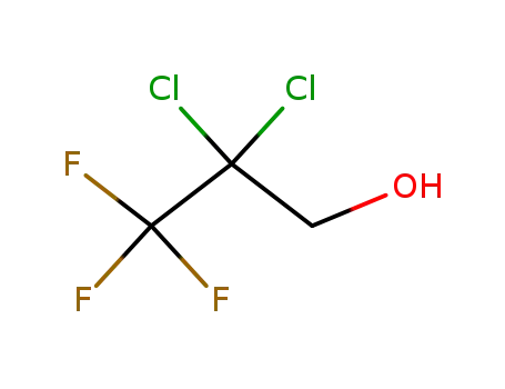 Molecular Structure of 20411-84-1 (2,2-Dichloro-3,3,3-trifluoropropan-1-ol)