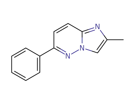 Molecular Structure of 65610-29-9 (Imidazo[1,2-b]pyridazine, 2-methyl-6-phenyl-)