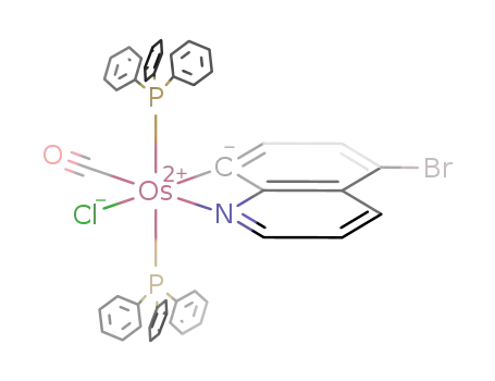 Os(η(2)-8-quinolyl-Br-5)Cl(CO)(PPh3)2