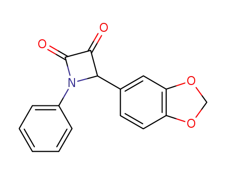 2,3-Azetidinedione, 4-(1,3-benzodioxol-5-yl)-1-phenyl-