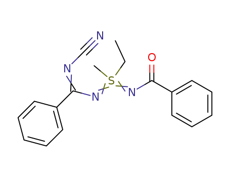 N<sup>1</sup>-<(Benzoylimino)ethylmethyl-λ<sup>6</sup>-sulfanyliden>-N<sup>2</sup>-cyanbenzamidin
