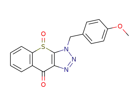 3-(4-methoxybenzyl)-9-oxo-9H-benzothiopyrano<2,3-d>-1,2,3-triazole 4-oxide