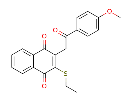 2-ethylthio-3-(4'-methoxyphenacyl)-1,4-naphthoquinone