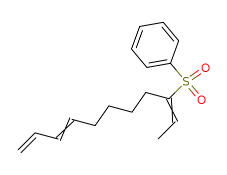 Molecular Structure of 143287-64-3 (Benzene, [(1-ethylidene-6,8-nonadienyl)sulfonyl]-, (E,E)-)