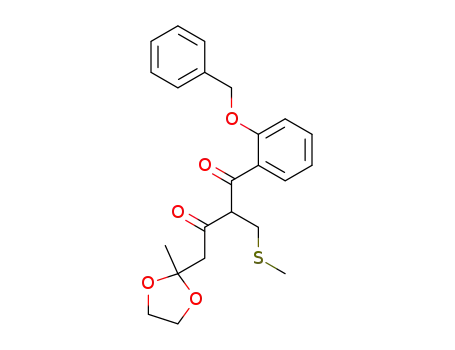 3-(2-benzyloxybenzoyl)-1-(2-methyl-1,3-dioxolan-2-yl)-4-methylthiobutan-2-one