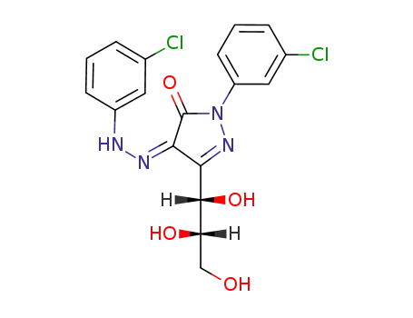 1-(3-chlorophenyl)-3-(L-threo-glycerol-1-yl)-4,5-pyrazoledione 4-(3-chlorophenylhydrazone)
