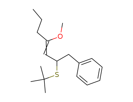 Benzene, [2-[(1,1-dimethylethyl)thio]-4-methoxy-3-heptenyl]-, (E)-