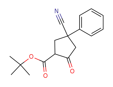 4-Cyano-2-oxo-4-phenyl-cyclopentanecarboxylic acid tert-butyl ester