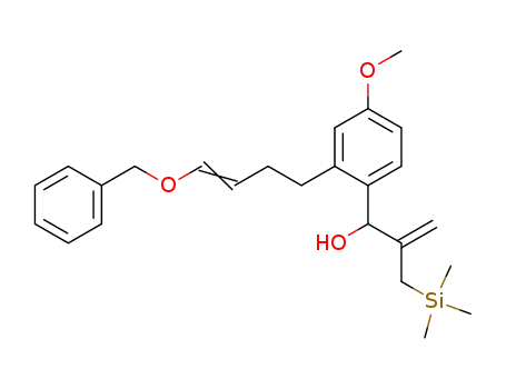 2-(4-benzyloxybut-3-enyl)-1-(1-hydroxy-2-trimethylsilylprop-2-enyl)-4-methoxybenzene