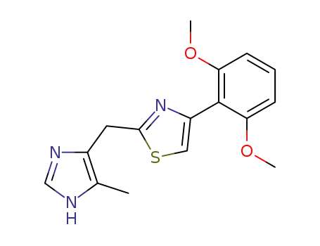 4-(2,6-dimethoxyphenyl)-2-<<4(5)-methyl-5(4)-imidazolyl>methyl>thiazole