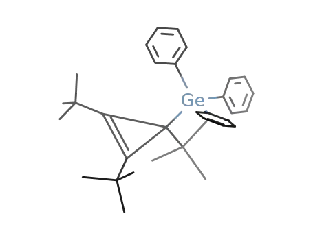 Molecular Structure of 879502-86-0 (Germane, triphenyl[1,2,3-tris(1,1-dimethylethyl)-2-cyclopropen-1-yl]-)