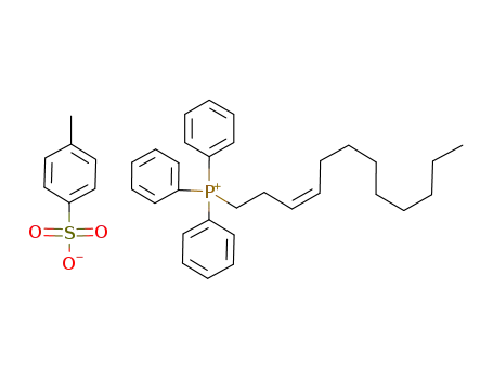 Molecular Structure of 126988-82-7 (3-dodecenyltriphenylphosphonium p-toluenesulfonate)