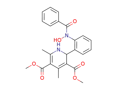 1,2-Dihydro-4,6-dimethyl-2-(2-N-benzoylhydroxylaminophenyl)-pyridin-3,5-dicarbonsaeuredimethylester
