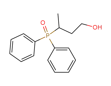 Molecular Structure of 89625-12-7 (1-Butanol, 3-(diphenylphosphinyl)-)