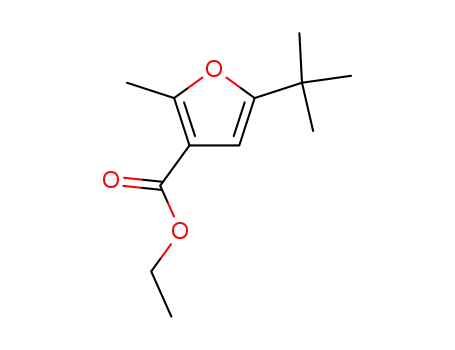 Molecular Structure of 38453-94-0 (ETHYL 5-(TERT-BUTYL)-2-METHYL-3-FUROATE)