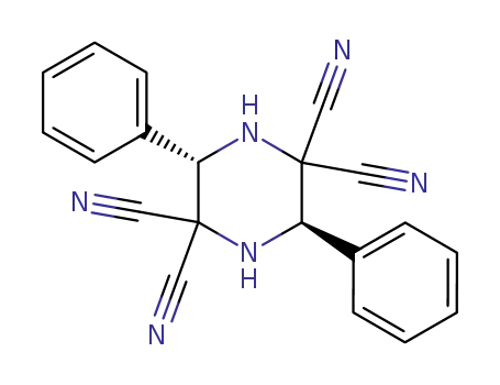 2,2,5,5-tetracyano-trans-3,6-diphenylpiperazine