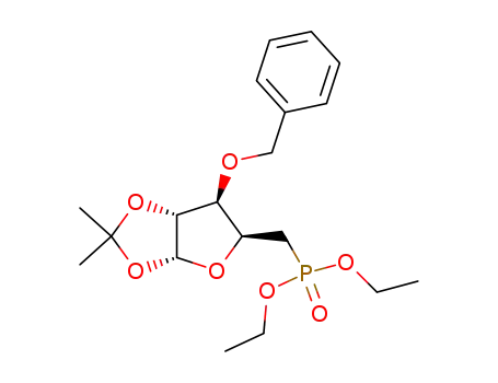 3-O-benzyl-5-deoxy-5-C-(diethoxyphosphinyl)-1,2-O-isopropylidene-α-D-xylofuranose