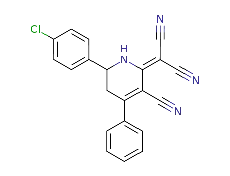 2-[6-(4-Chloro-phenyl)-3-cyano-4-phenyl-5,6-dihydro-1H-pyridin-2-ylidene]-malononitrile