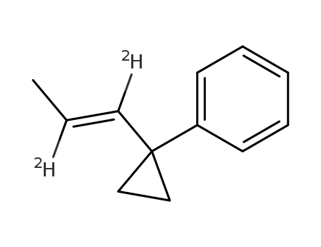 1-phenyl-1-<(1',2'-D2)prop-1'-enyl>cyclopropane