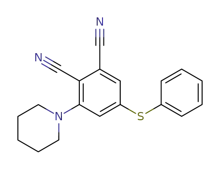 3-piperidino-5-phenylthiophthalonitrile