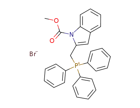 Phosphonium, [[1-(methoxycarbonyl)-1H-indol-2-yl]methyl]triphenyl-,
bromide