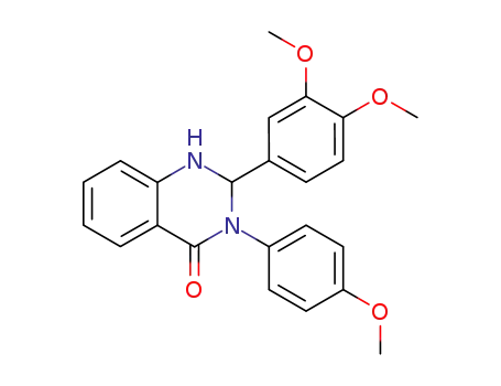 4(1H)-Quinazolinone,
2-(3,4-dimethoxyphenyl)-2,3-dihydro-3-(4-methoxyphenyl)-
