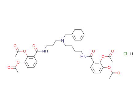N<sup>4</sup>-benzyl-N<sup>1</sup>,N<sup>8</sup>-bis(2,3-diacetoxybenzoyl)spermidine hydrochloride