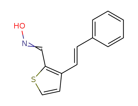 3-((E)-Styryl)-thiophene-2-carbaldehyde oxime