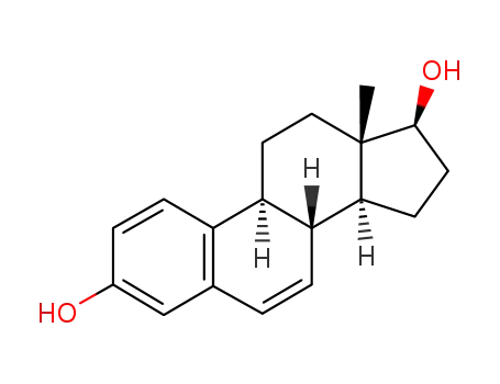 Molecular Structure of 7291-41-0 (estra-1,3,5(10),6-tetraene-3,17-diol)