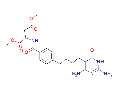 DL-Aspartic acid,
N-[4-[4-(2,6-diamino-1,4-dihydro-4-oxo-5-pyrimidinyl)butyl]benzoyl]-,
dimethyl ester