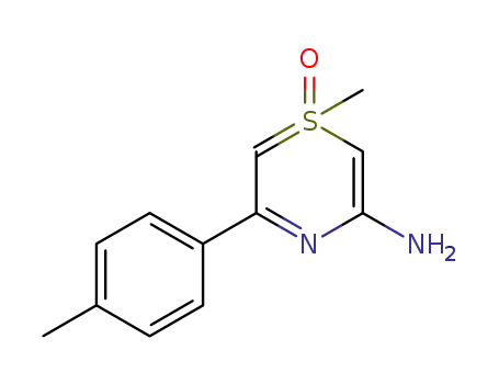 Molecular Structure of 102423-32-5 (1-Methyl-5-(4-methylphenyl)-1λ<sup>4</sup>,4-thiazin-3-amin-1-oxid)