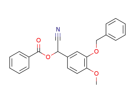 2-benzoyloxy-2-(3'-benzyloxy-4'-methoxy)acetonitrile