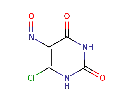 Molecular Structure of 6630-30-4 (6-Chloro-5-Nitropyrimidine-2,4-Diol)