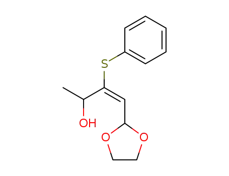 (+/-)-(E)-4-(1,3-dioxolan-2-yl)-3-(phenylthio)-3-buten-2-ol
